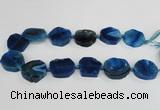 CAG7400 15.5 inches 25*25mm - 30*35mm freeform dragon veins agate beads