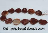 CAG7409 15.5 inches 25*30mm - 30*38mm freeform dragon veins agate beads