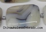 CAG7426 15.5 inches 30*40mm rectangle Montana agate beads