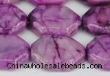 CAG7435 15.5 inches 20*30mm octagonal crazy lace agate beads