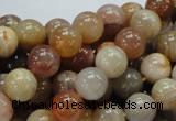 CAG764 15.5 inches 10mm round yellow agate gemstone beads wholesale