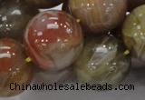 CAG769 15.5 inches 20mm round yellow agate gemstone beads wholesale