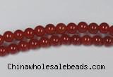 CAG7854 15.5 inches 2mm round red agate beads wholesale