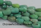 CAG7876 15.5 inches 8*10mm faceted teardrop grass agate beads