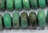 CAG7889 15.5 inches 12*16mm faceted rondelle grass agate beads