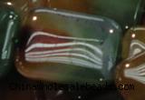 CAG794 15.5 inches 30*40mm rectangle rainbow agate gemstone beads