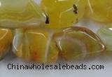 CAG8503 15.5 inches 15*20mm - 18*25mm freeform dragon veins agate beads