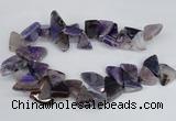 CAG8541 Top drilled 15*20mm - 25*30mm freeform dragon veins agate beads