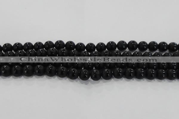 CAG8675 15.5 inches 6mm round matte tibetan agate gemstone beads