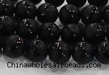 CAG8680 15.5 inches 6mm round matte tibetan agate gemstone beads