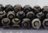 CAG8700 15.5 inches 6mm round matte tibetan agate gemstone beads