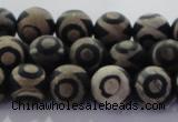 CAG8701 15.5 inches 8mm round matte tibetan agate gemstone beads