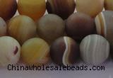 CAG8727 15.5 inches 10mm round matte madagascar agate beads