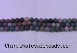 CAG8862 15.5 inches 8mm round matte india agate beads