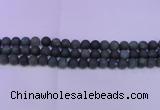 CAG8880 15.5 inches 4mm round matte moss agate beads