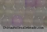 CAG8931 15.5 inches 6mm round matte colorful agate beads wholesale