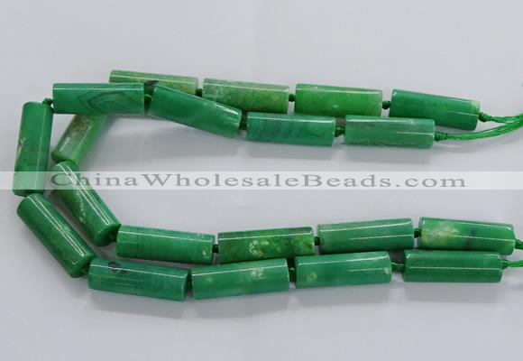 CAG9089 15.5 inches 12*46mm - 13*48mm tube dragon veins agate beads