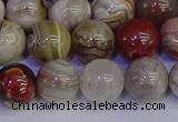 CAG9114 15.5 inches 12mm round Mexican crazy lace agate beads