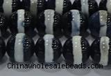 CAG9134 15.5 inches 10mm round tibetan agate beads wholesale