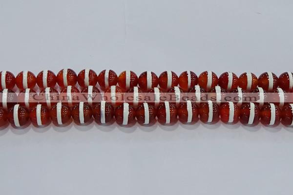 CAG9143 15.5 inches 12mm round tibetan agate beads wholesale