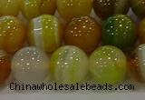 CAG9167 15.5 inches 14mm round line agate beads wholesale