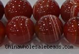 CAG9182 15.5 inches 16mm round line agate beads wholesale