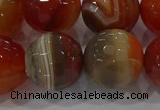CAG9235 15.5 inches 16mm faceted round line agate beads wholesale