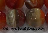 CAG9236 15.5 inches 18mm faceted round line agate beads wholesale