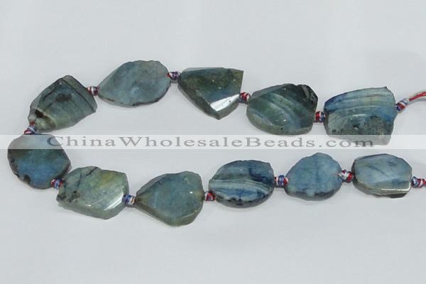CAG934 16 inches rough agate gemstone nugget beads wholesale
