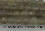 CAG9343 15.5 inches 6mm round matte grey agate beads wholesale