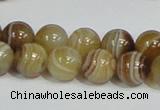 CAG939 16 inches 12mm round madagascar agate gemstone beads