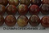 CAG9392 15.5 inches 8mm round red moss agate beads wholesale