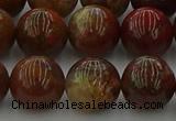 CAG9394 15.5 inches 12mm round red moss agate beads wholesale