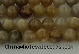 CAG9401 15.5 inches 6mm round ocean fossil agate beads wholesale