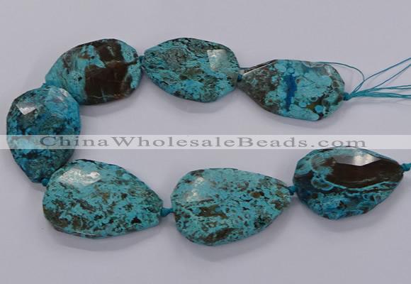 CAG9530 15.5 inches 35*50mm - 38*52mm freeform ocean agate beads