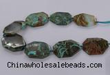 CAG9531 15.5 inches 35*45mm - 40*50mm freeform ocean agate beads