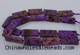 CAG9556 15.5 inches 20*40mm - 20*45mm rectangle ocean agate beads