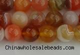 CAG9562 15.5 inches 8mm round red botswana agate gemstone beads