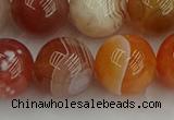 CAG9565 15.5 inches 14mm round red botswana agate gemstone beads