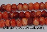 CAG9571 15.5 inches 4*6mm faceted rondelle crazy lace agate beads