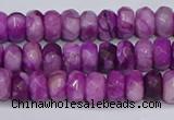 CAG9572 15.5 inches 4*6mm faceted rondelle crazy lace agate beads