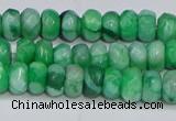 CAG9579 15.5 inches 4*6mm faceted rondelle crazy lace agate beads