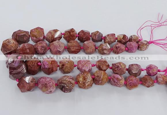 CAG9615 15.5 inches 10*12mm - 20*25mm faceted nuggets ocean agate beads
