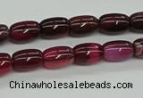 CAG9623 15.5 inches 8*12mm drum dragon veins agate beads wholesale
