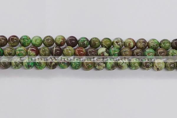 CAG9648 15.5 inches 12mm round ocean agate gemstone beads wholesale