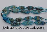 CAG9650 15.5 inches 20*40mm - 20*45mm freeform ocean agate beads