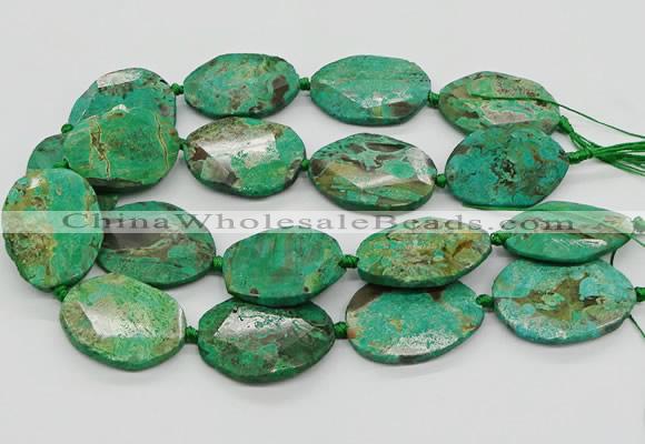 CAG9693 15.5 inches 25*35mm - 30*40mm freeform ocean agate beads