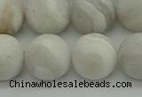 CAG9705 15.5 inches 14mm round matte grey agate beads wholesale