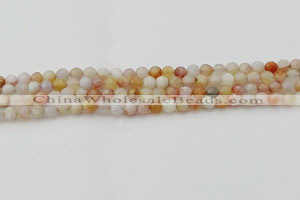 CAG9719 15.5 inches 6mm faceted round colorful agate beads wholesale