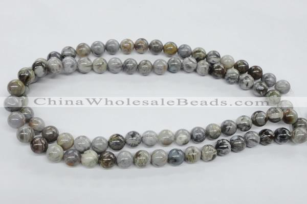CAG973 15.5 inches 10mm round bamboo leaf agate gemstone beads